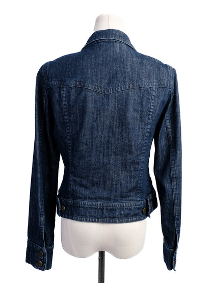 Excellent J. Crew Blue Denim Jacket Size S Women&