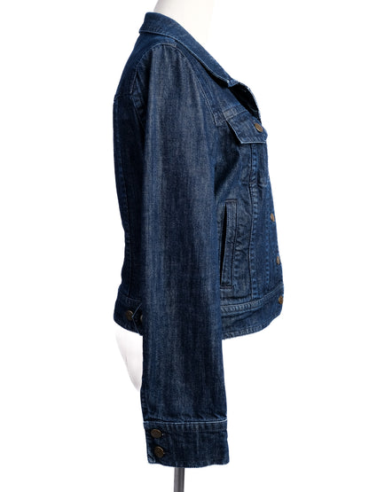 Excellent J. Crew Blue Denim Jacket Size S Women&
