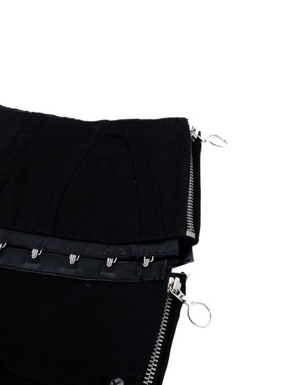 Excellent Exte Black Flared Pants with Decorative Elements WomenÕs Size