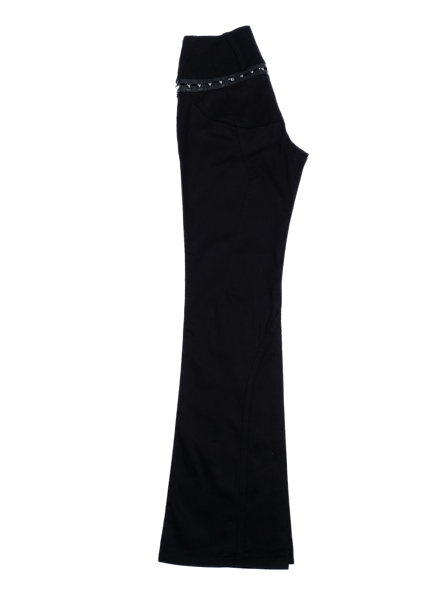 Excellent Exte Black Flared Pants with Decorative Elements WomenÕs Size