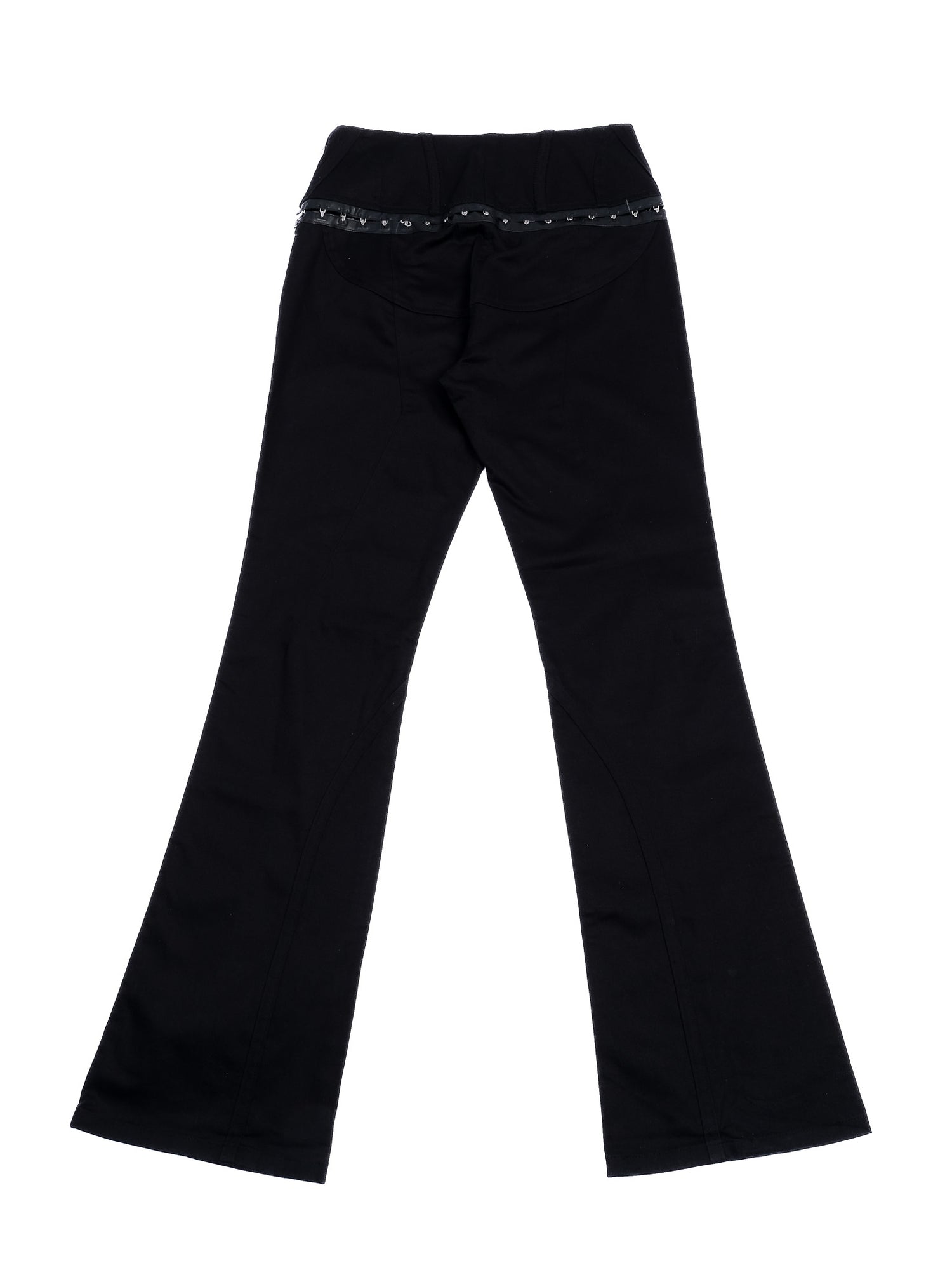 Excellent Exte Black Flared Pants with Decorative Elements WomenÕs Size