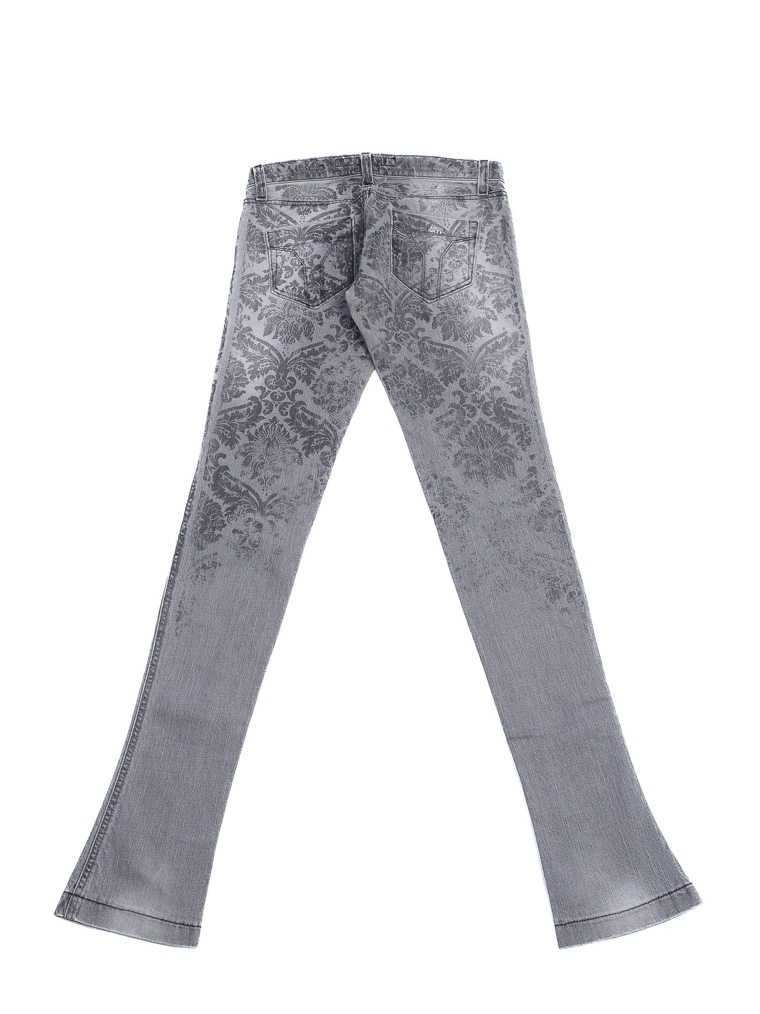 Excellent Miss Sixty Gray Denim Jeans Size S with Damask Pattern