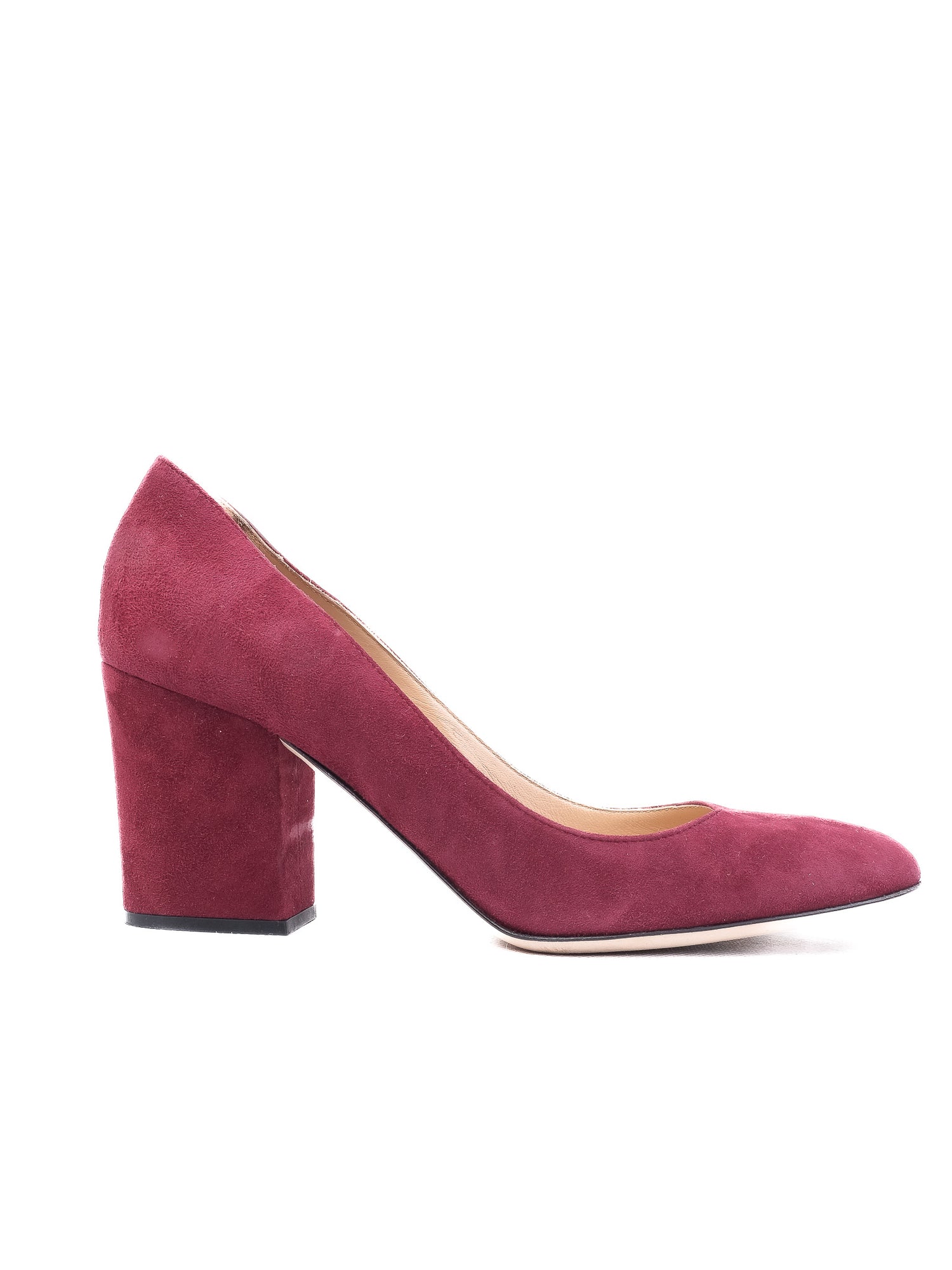 Excellent Sergio Rossi Maroon Suede High Heels Size 38.5