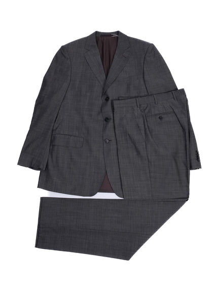 Excellent Ermenegildo Zegna Gray Wool Suit XL