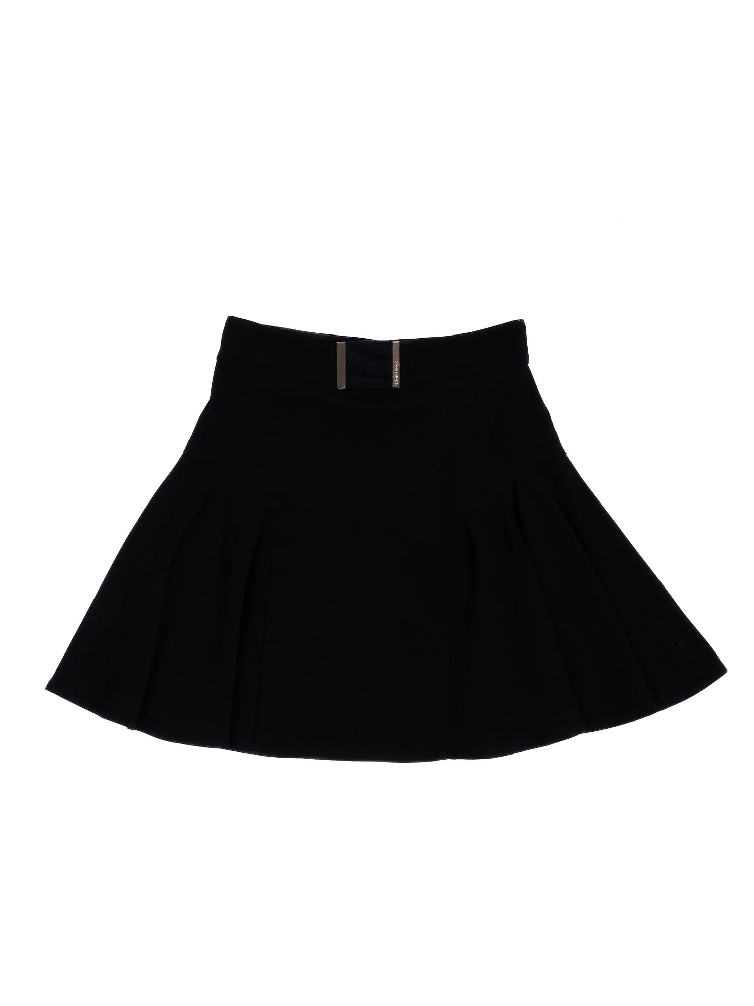 Excellent Elisabetta Franchi Black Skirt Size S with Flared Design