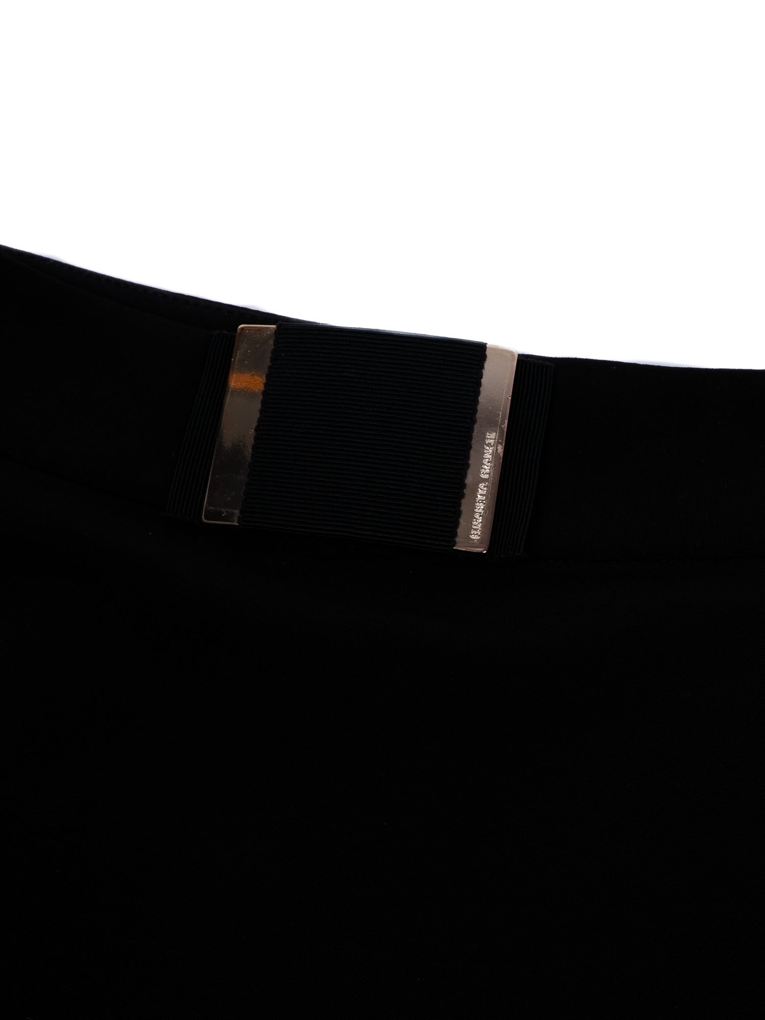 Excellent Elisabetta Franchi Black Skirt Size S with Flared Design