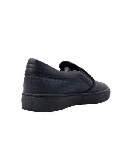 NEW Dior Black Leather Slip-On Shoes for Kids Size 30