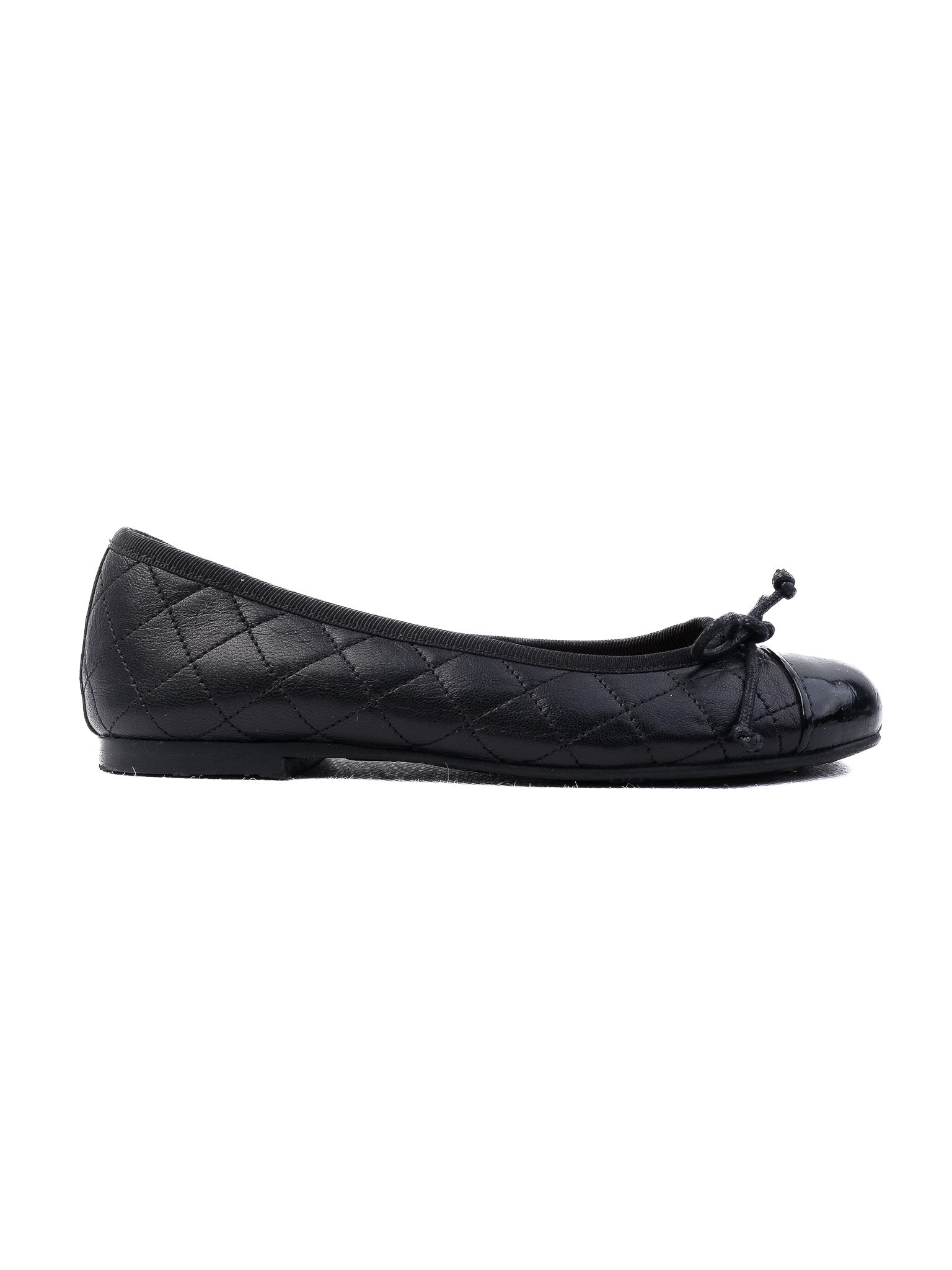 Perfect Pretty Ballerinas Black Leather Ballet Flats Size 30 for Kids