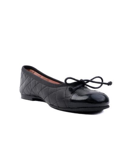 Perfect Pretty Ballerinas Black Leather Ballet Flats Size 30 for Kids