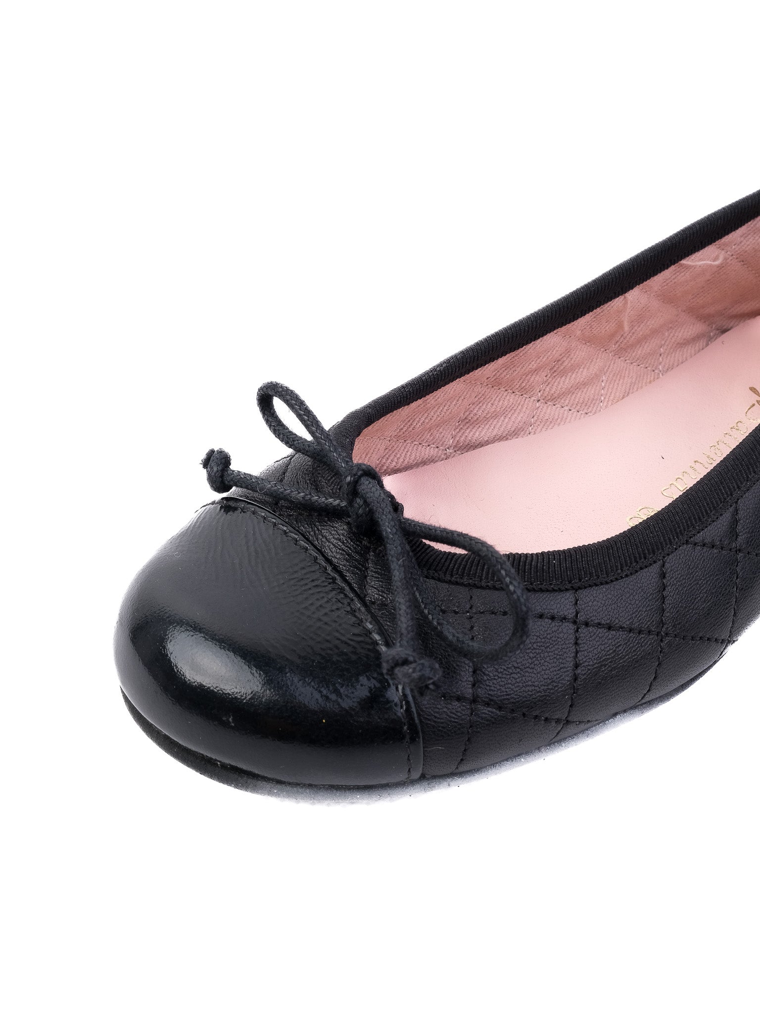 Perfect Pretty Ballerinas Black Leather Ballet Flats Size 30 for Kids