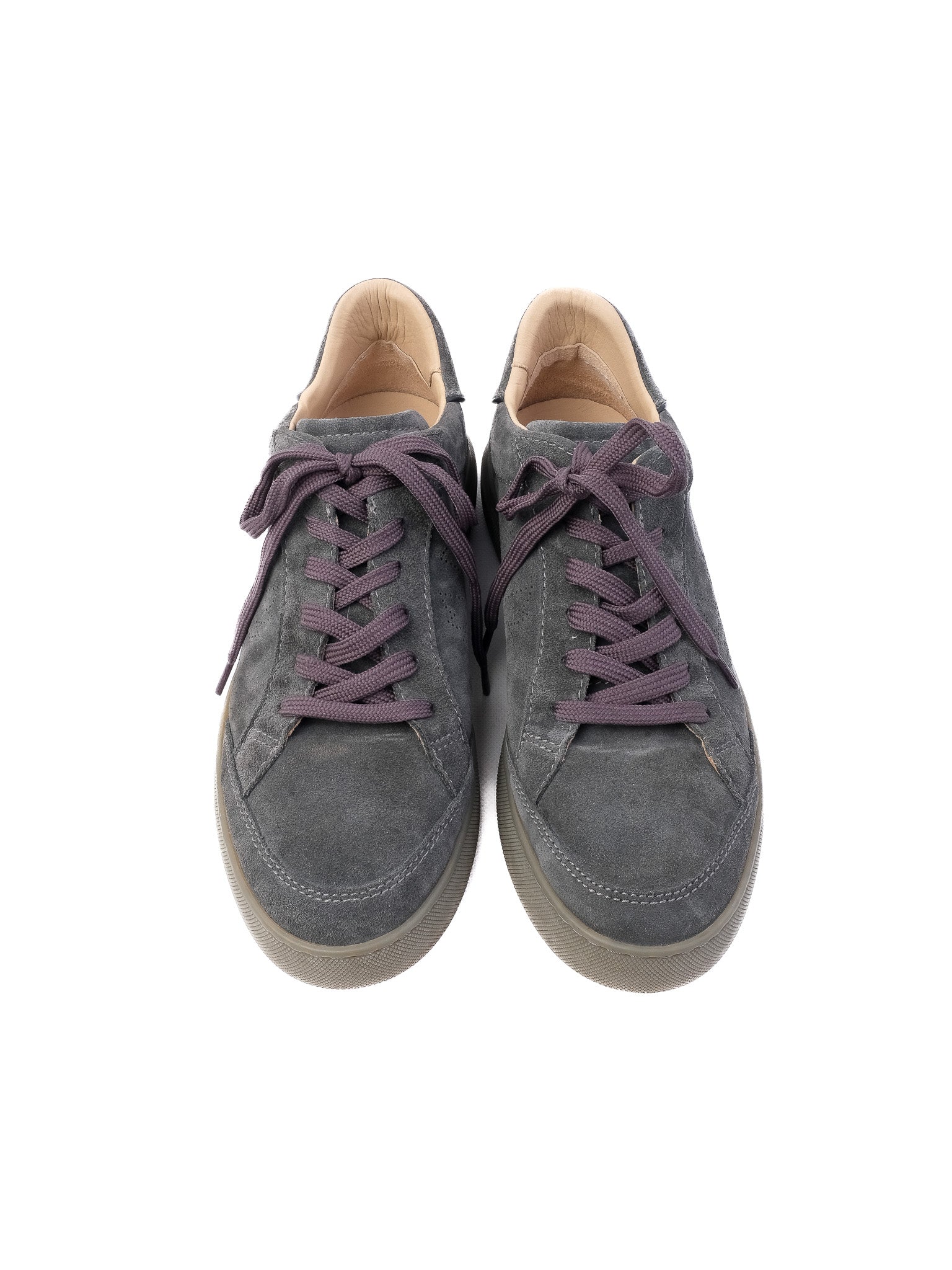 Perfect BELSTAFF Gray Leather Sneakers Size 42.5 for Men