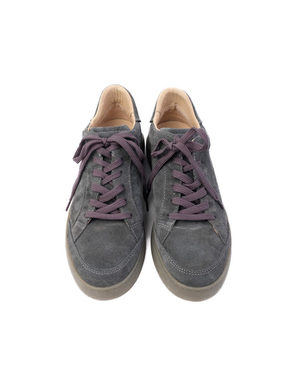 Perfect BELSTAFF Gray Leather Sneakers Size 42.5 for Men