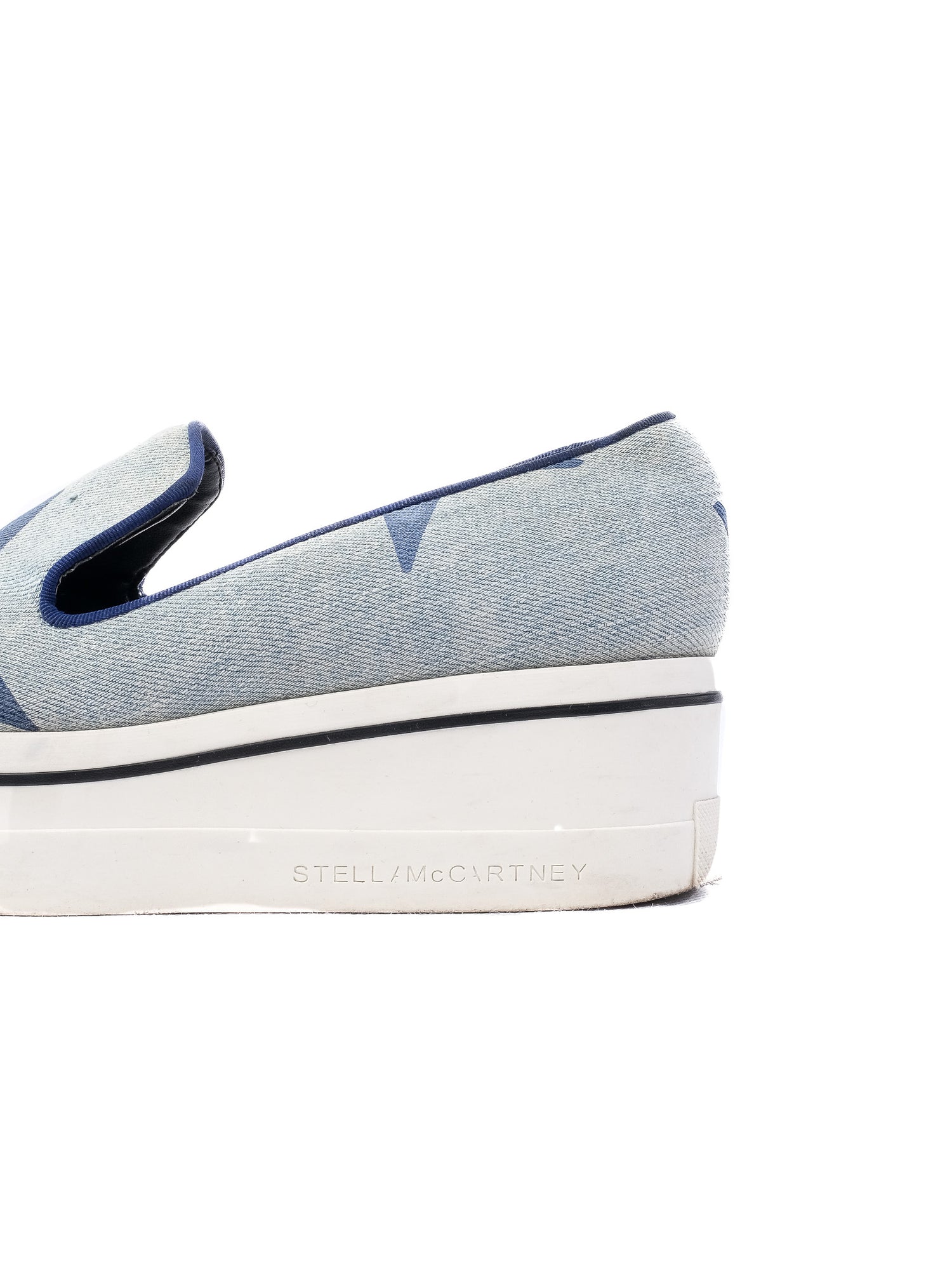 Excellent Stella McCartney Blue Textile Slip-On Shoes Size 37