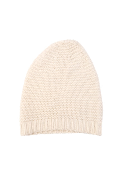 Excellent Bonpoint White Cashmere Knit Beanie for Kids, Size 4