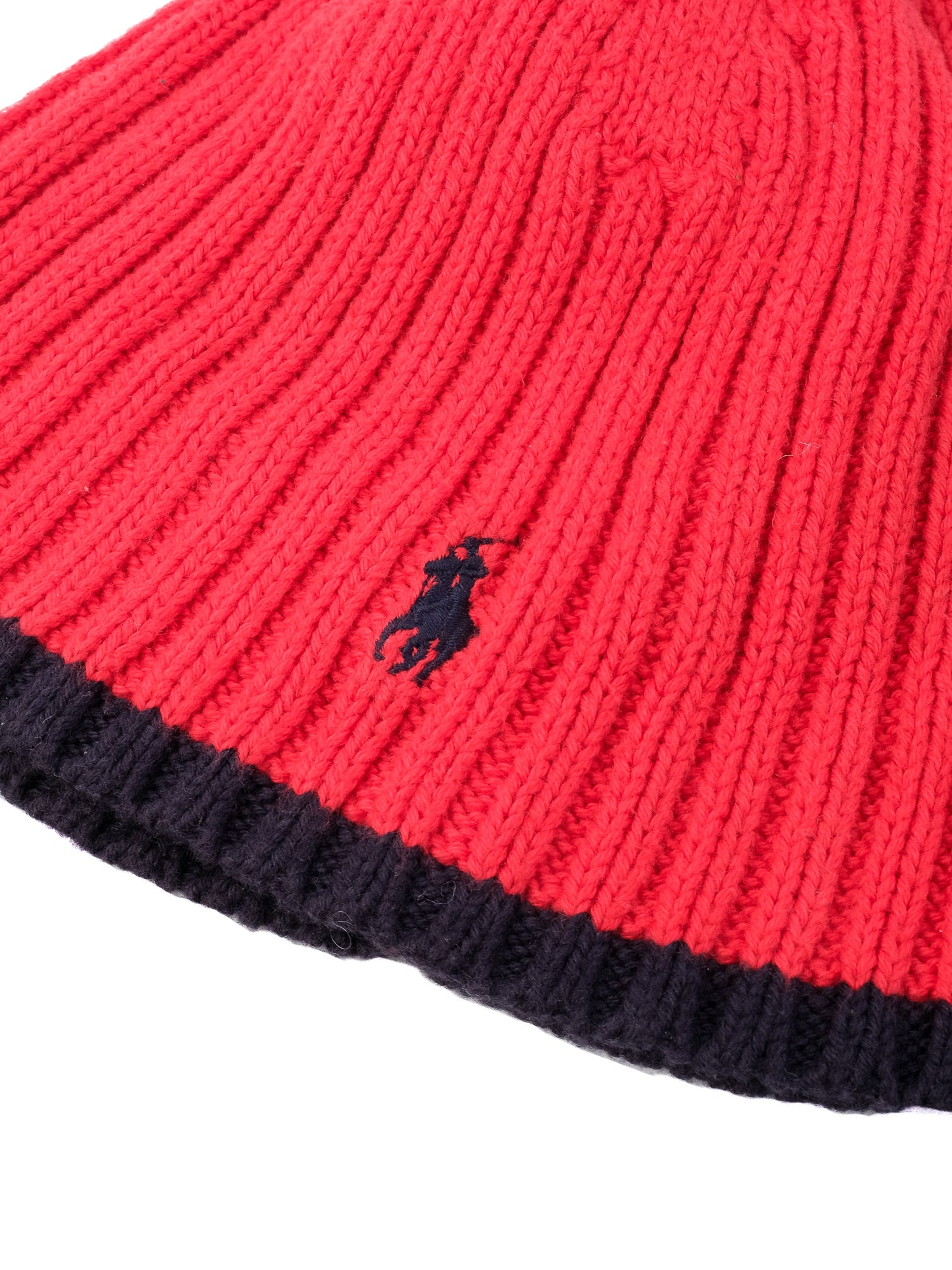 Excellent Polo Ralph Lauren Red Wool Beanie Size 4 for Kids