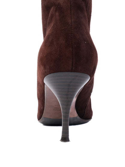 Excellent Easy by Loriblu Orange Leather Ankle Boots Size 37.5