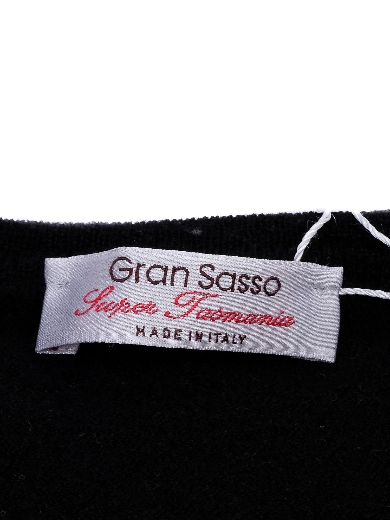 Excellent Gran Sasso Black Wool Sweater Size XS Made in Italy