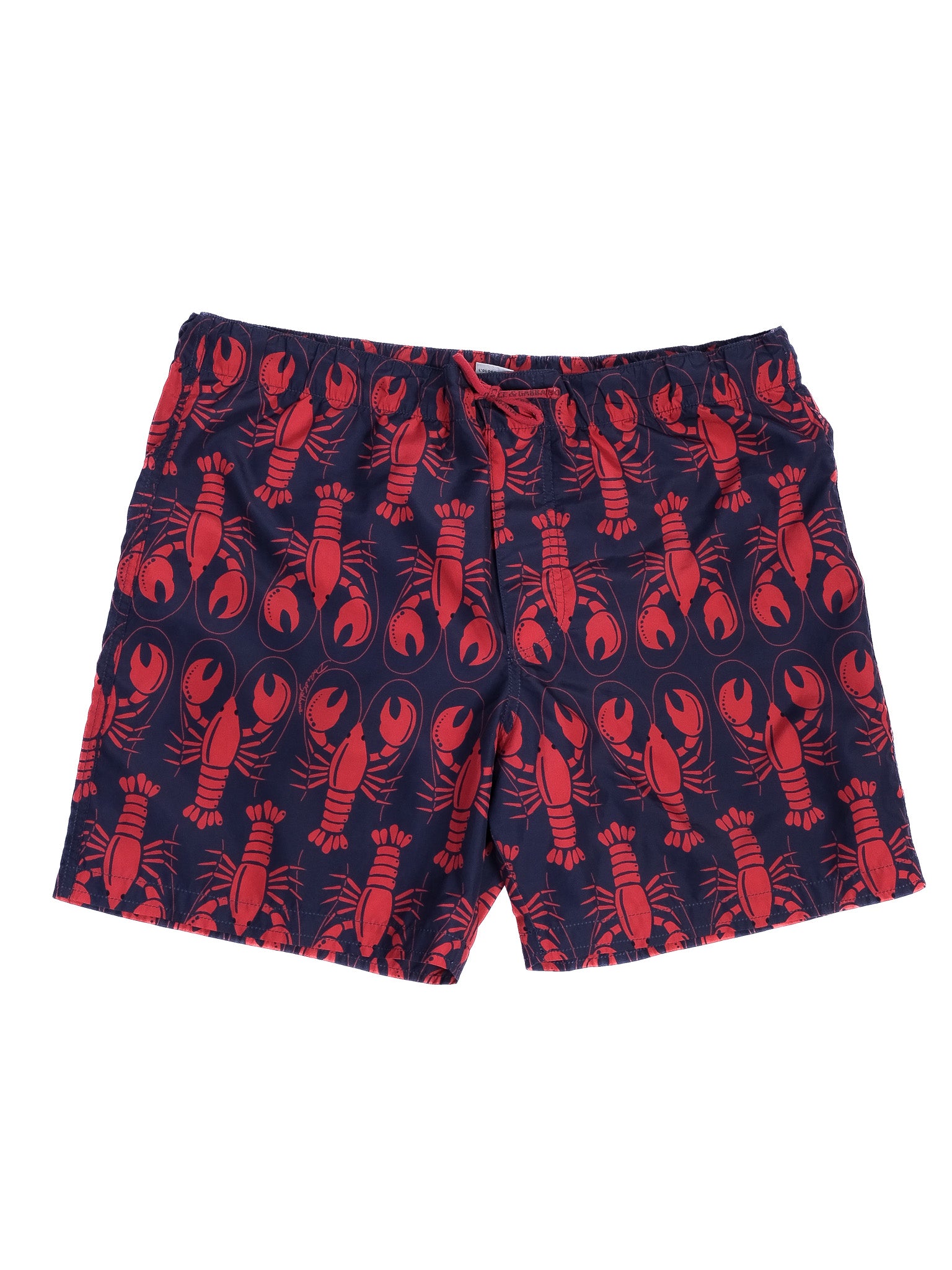 Excellent Dolce Gabbana Kids Swim Shorts Size 10 Red Lobster Print