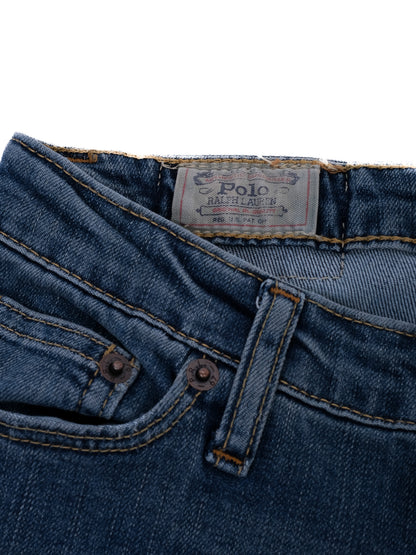 Excellent Polo Ralph Lauren Kids Blue Jeans Size 8 Cotton Natural