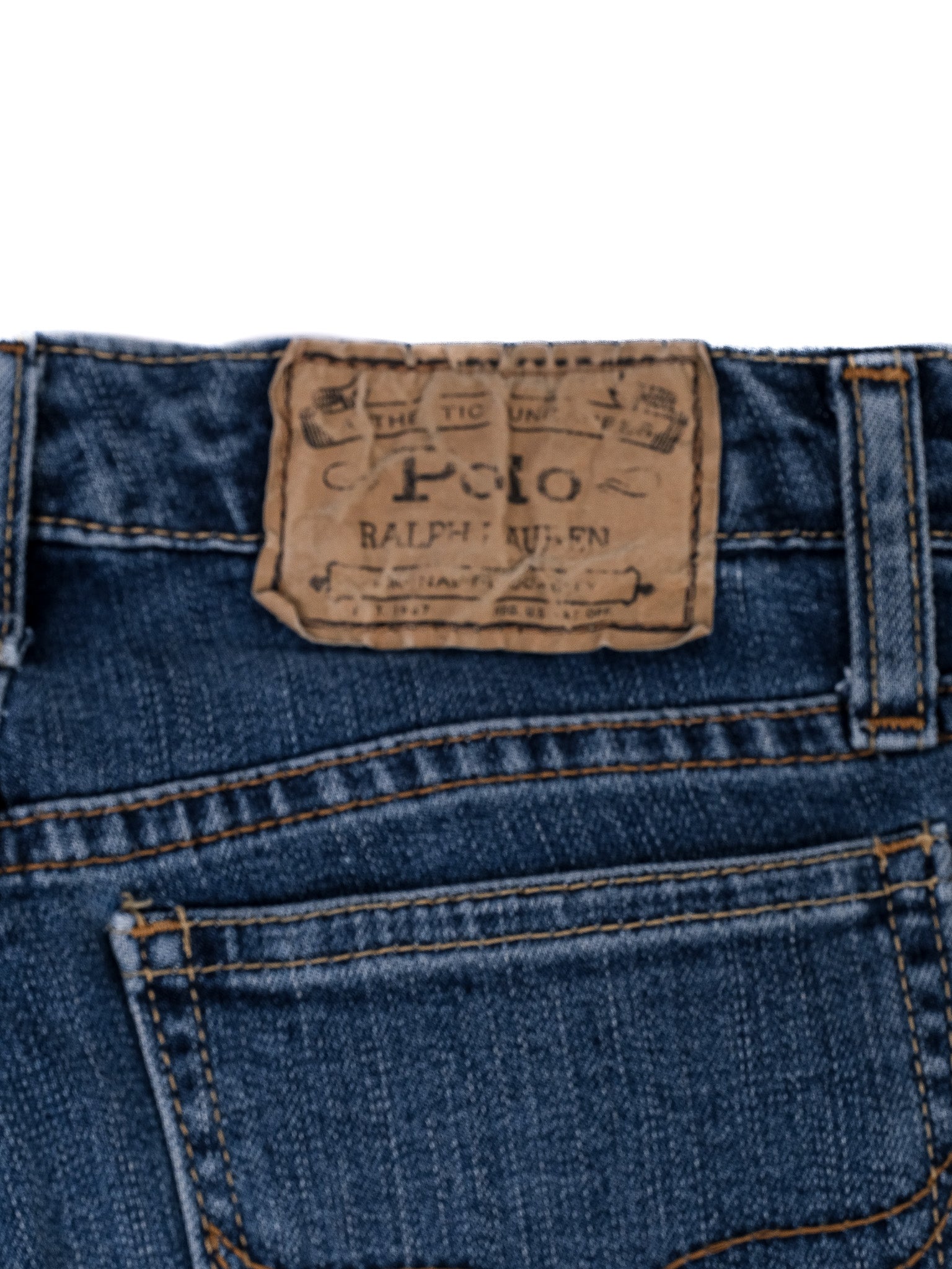 Excellent Polo Ralph Lauren Kids Blue Jeans Size 8 Cotton Natural