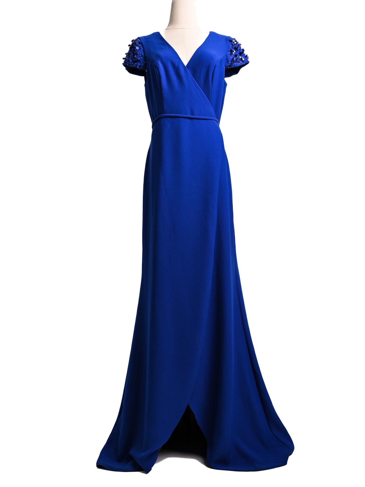 Perfect Pronovias Royal Blue Evening Gown Size M Cotton