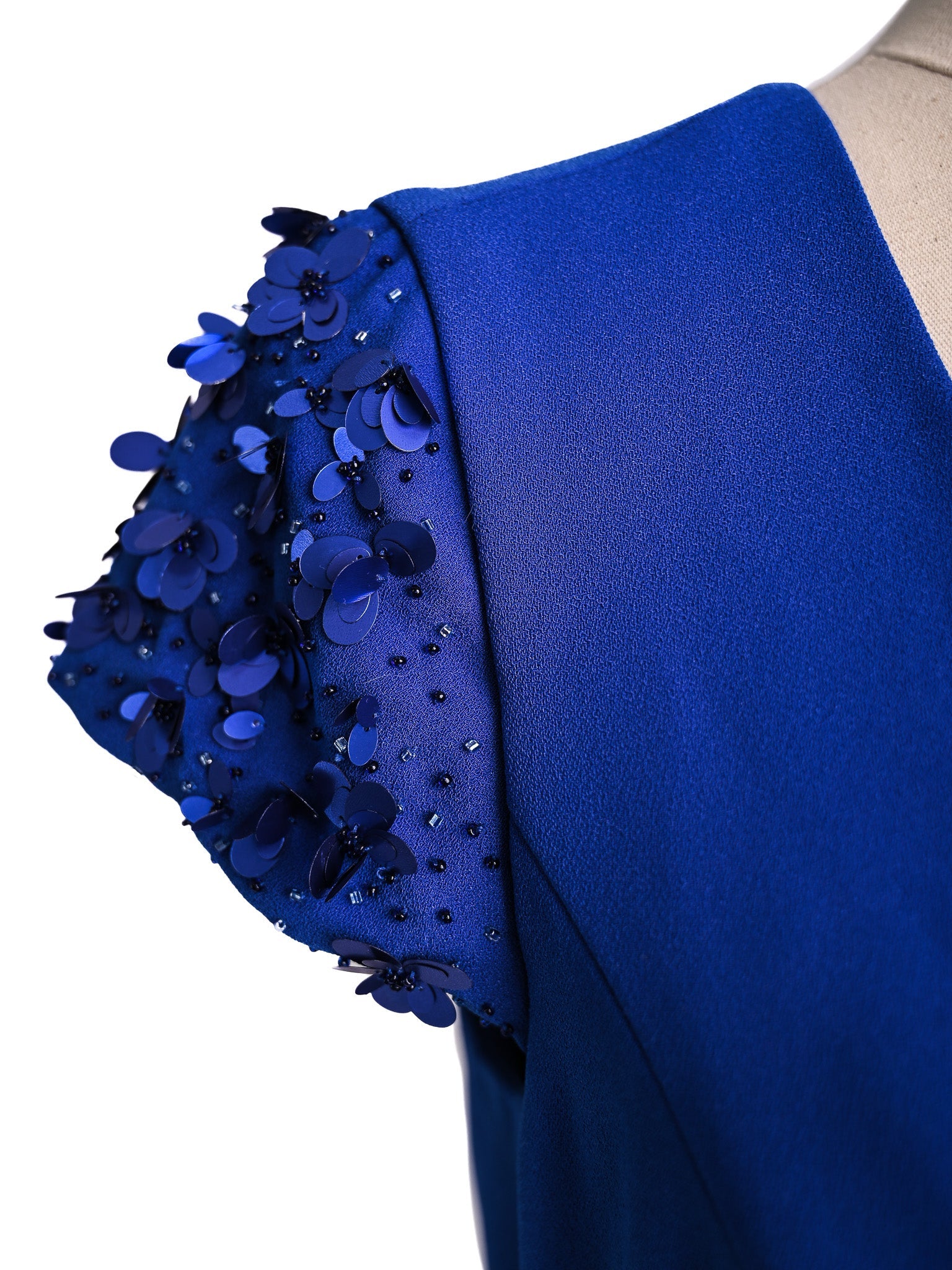 Perfect Pronovias Royal Blue Evening Gown Size M Cotton