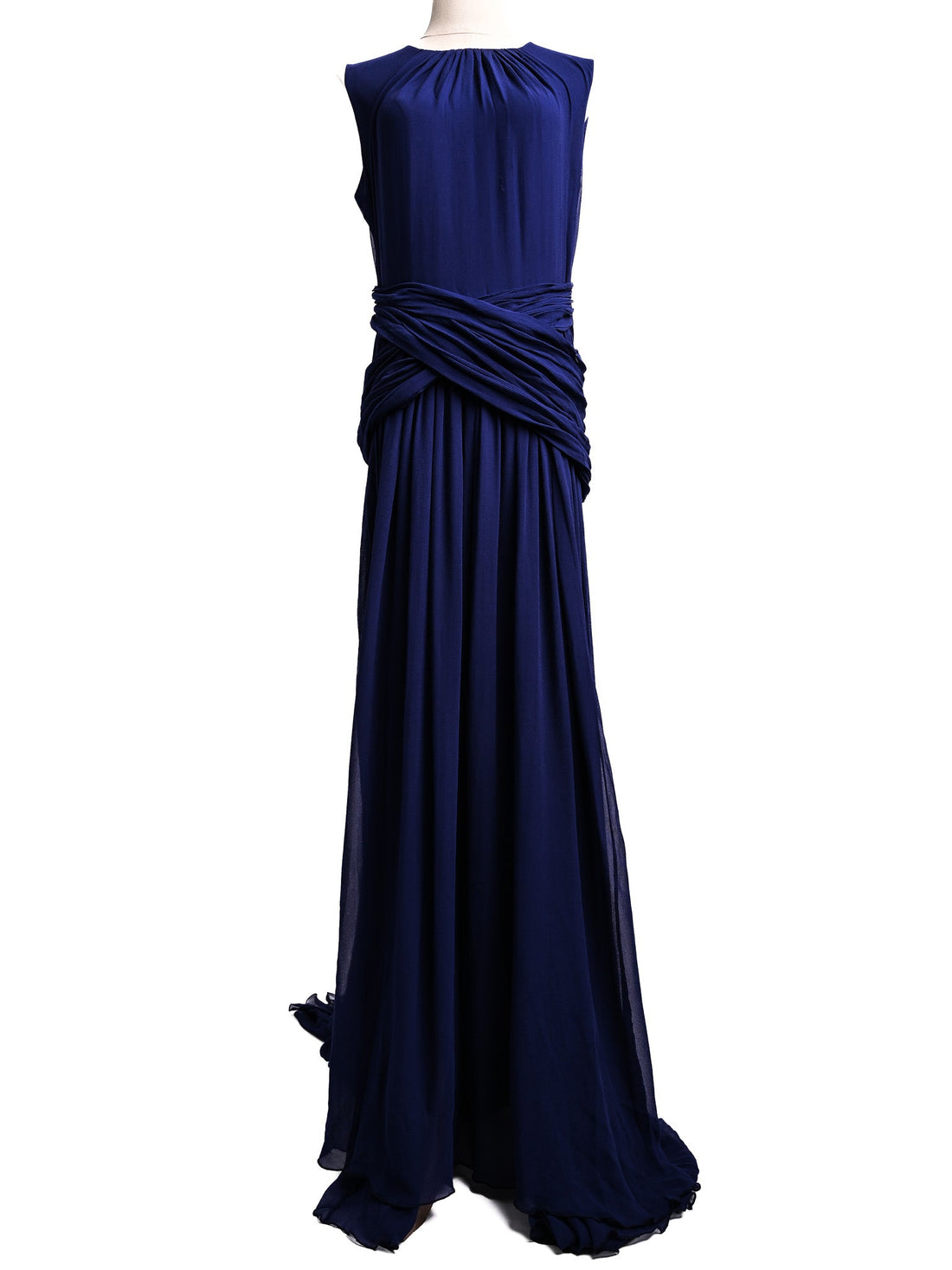 Perfect Ports Purple Silk Evening Gown Size L