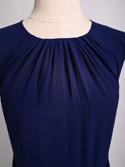 Perfect Ports Purple Silk Evening Gown Size L