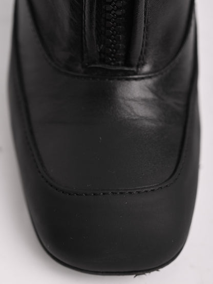 Perfect Giorgio Fabiani Black Leather Ankle Boots Size 37