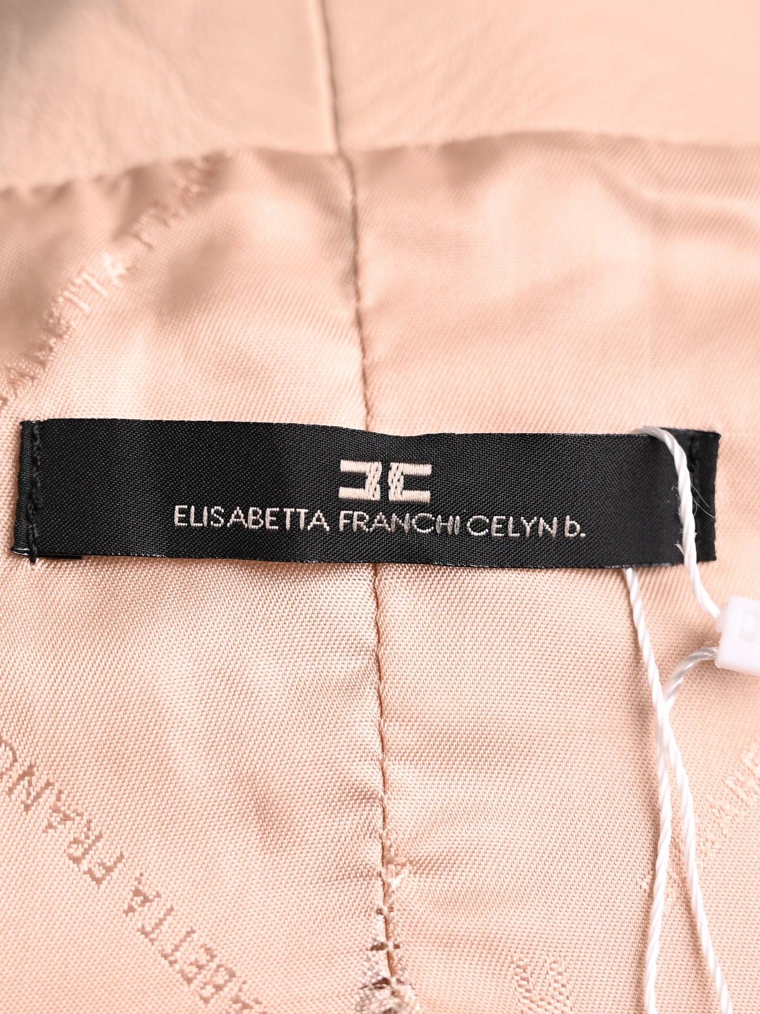 Excellent Elisabetta Franchi Pink Leather Jacket Size XS
