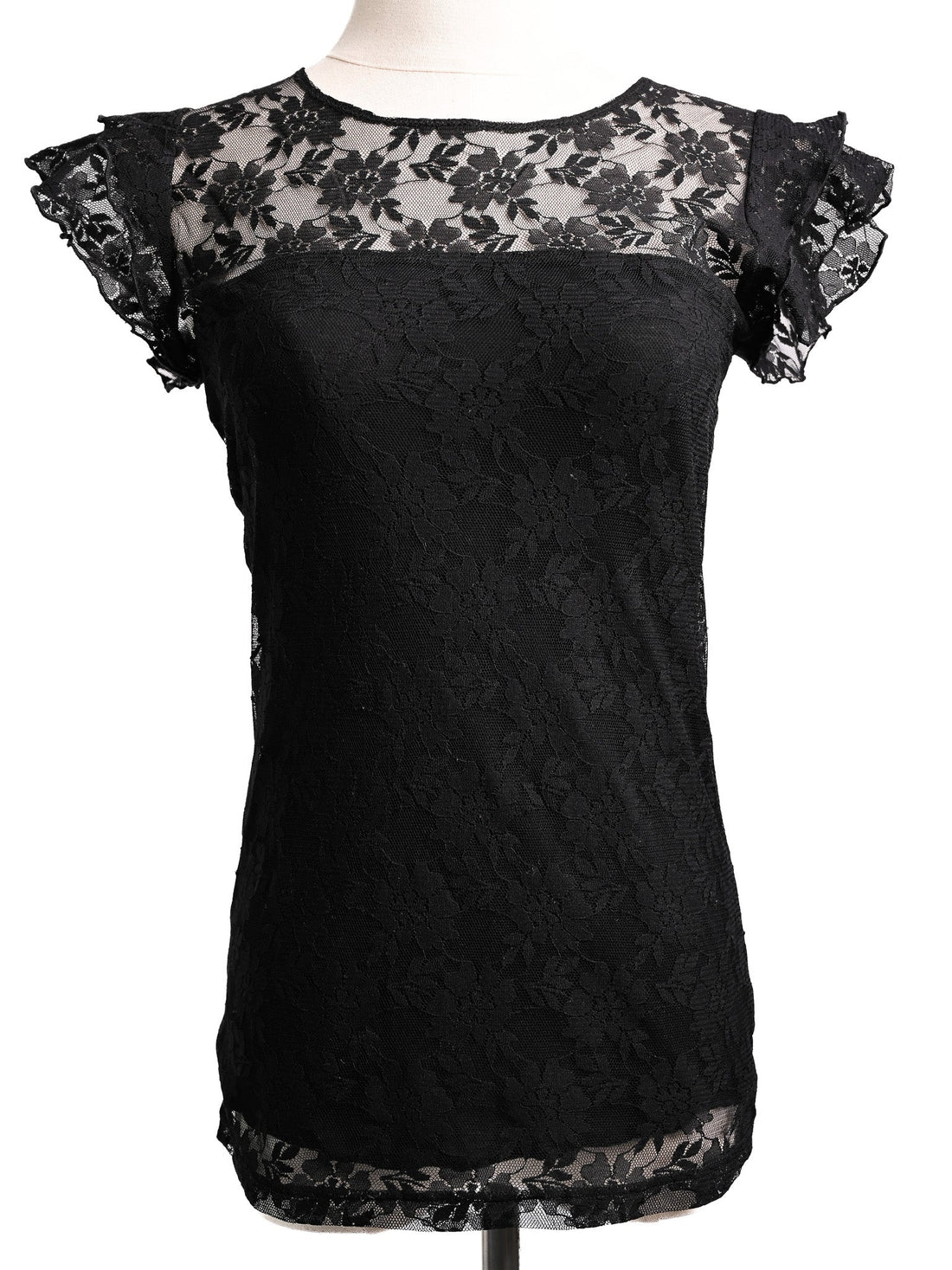 Excellent Dolce Gabbana Black Lace Blouse Size S Women