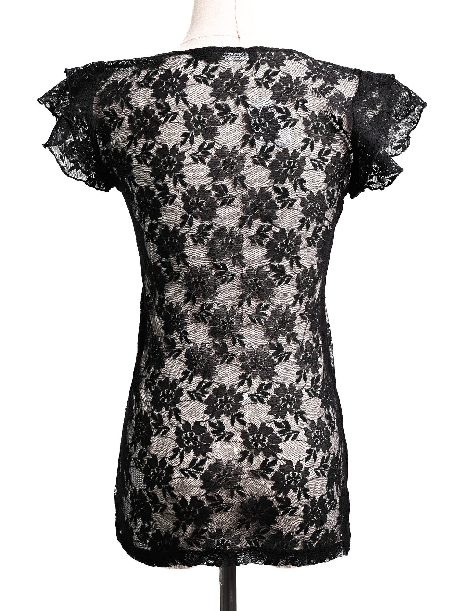 Excellent Dolce Gabbana Black Lace Blouse Size S Women