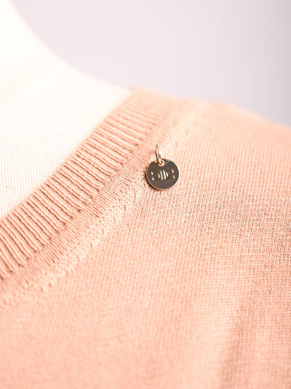 Good Elisabetta Franchi White Long-Sleeve Knitted Dress Size S