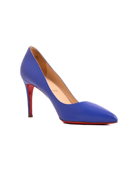 Christian Louboutin Purple Leather High Heels Size 39 Excellent Condition