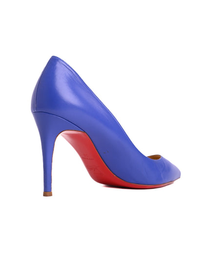 Christian Louboutin Purple Leather High Heels Size 39 Excellent Condition
