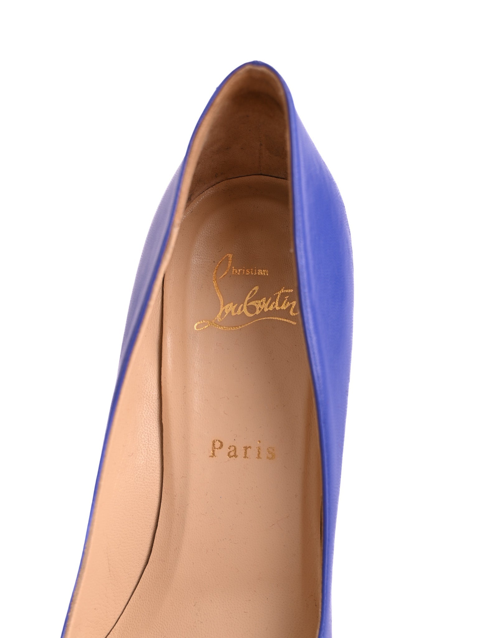 Christian Louboutin Purple Leather High Heels Size 39 Excellent Condition