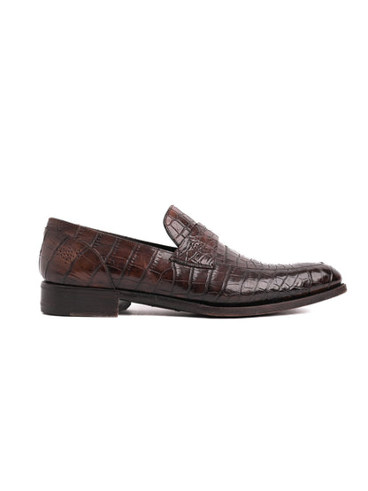 Excellent Ermenegildo Zegna Orange Leather Loafers Size 41.5