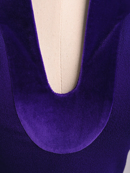 Excellent Alexander McQueen Purple Cotton Dress Women Size