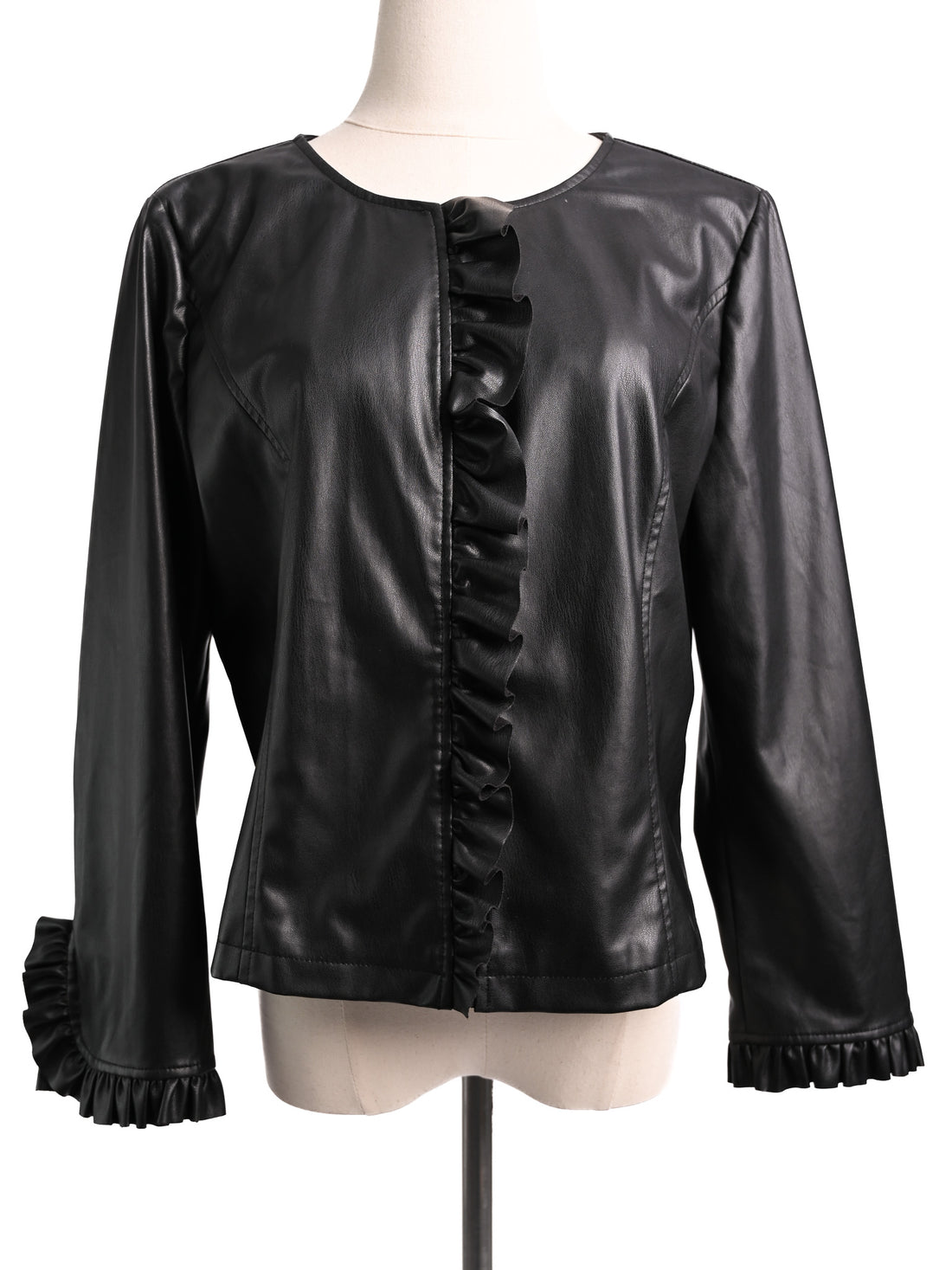 Excellent Liu Jo Black Leather Women&