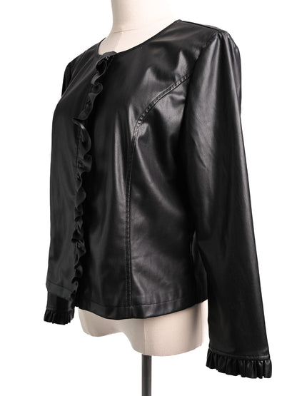 Excellent Liu Jo Black Leather Women&