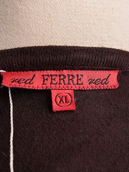 Good GF Ferre Orange Beaded Sleeveless Top Size XL for Women