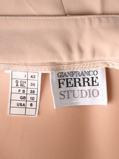 Good GF Ferre Orange High-Waisted Wide-Legged Pants Women