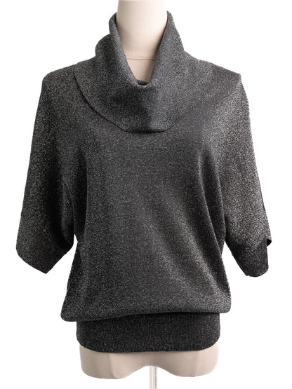 Excellent Michael Kors Gray Wool Cowl Neck Top Size S