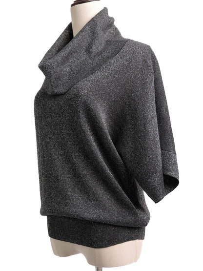 Excellent Michael Kors Gray Wool Cowl Neck Top Size S
