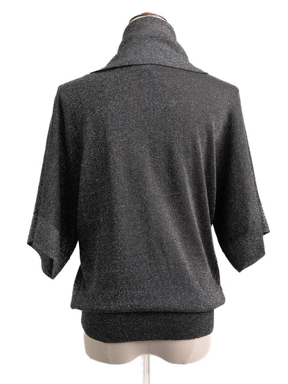 Excellent Michael Kors Gray Wool Cowl Neck Top Size S