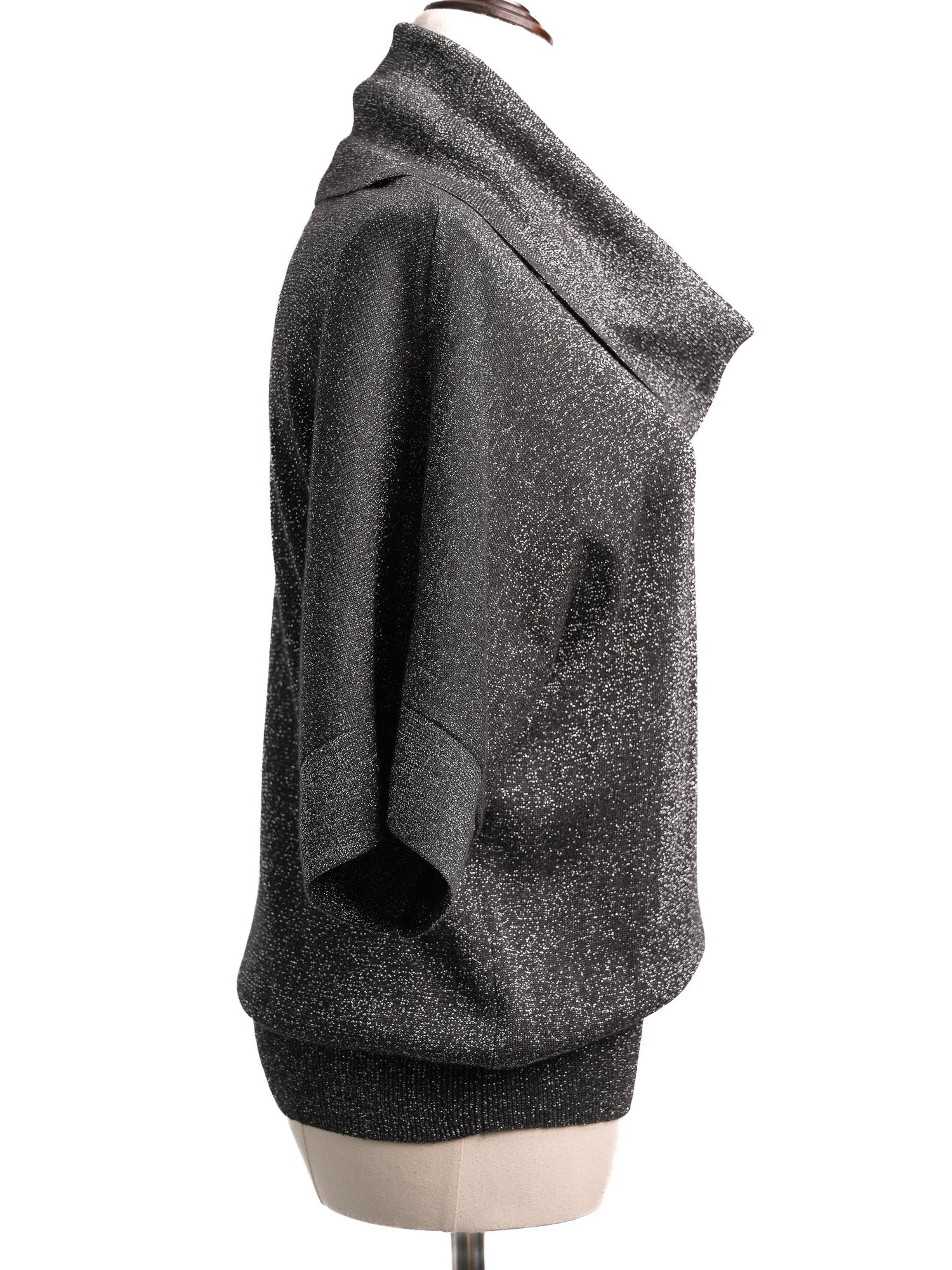 Excellent Michael Kors Gray Wool Cowl Neck Top Size S