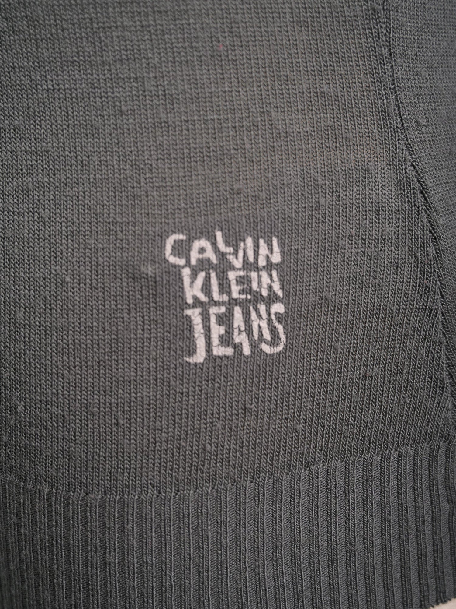 Excellent Calvin Klein Gray Wool Sleeveless Turtleneck Top XS