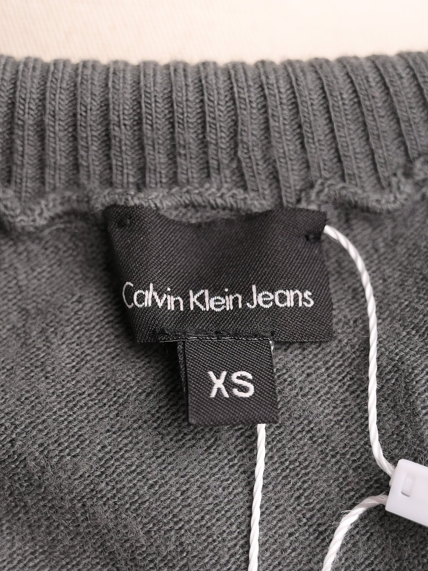 Excellent Calvin Klein Gray Wool Sleeveless Turtleneck Top XS