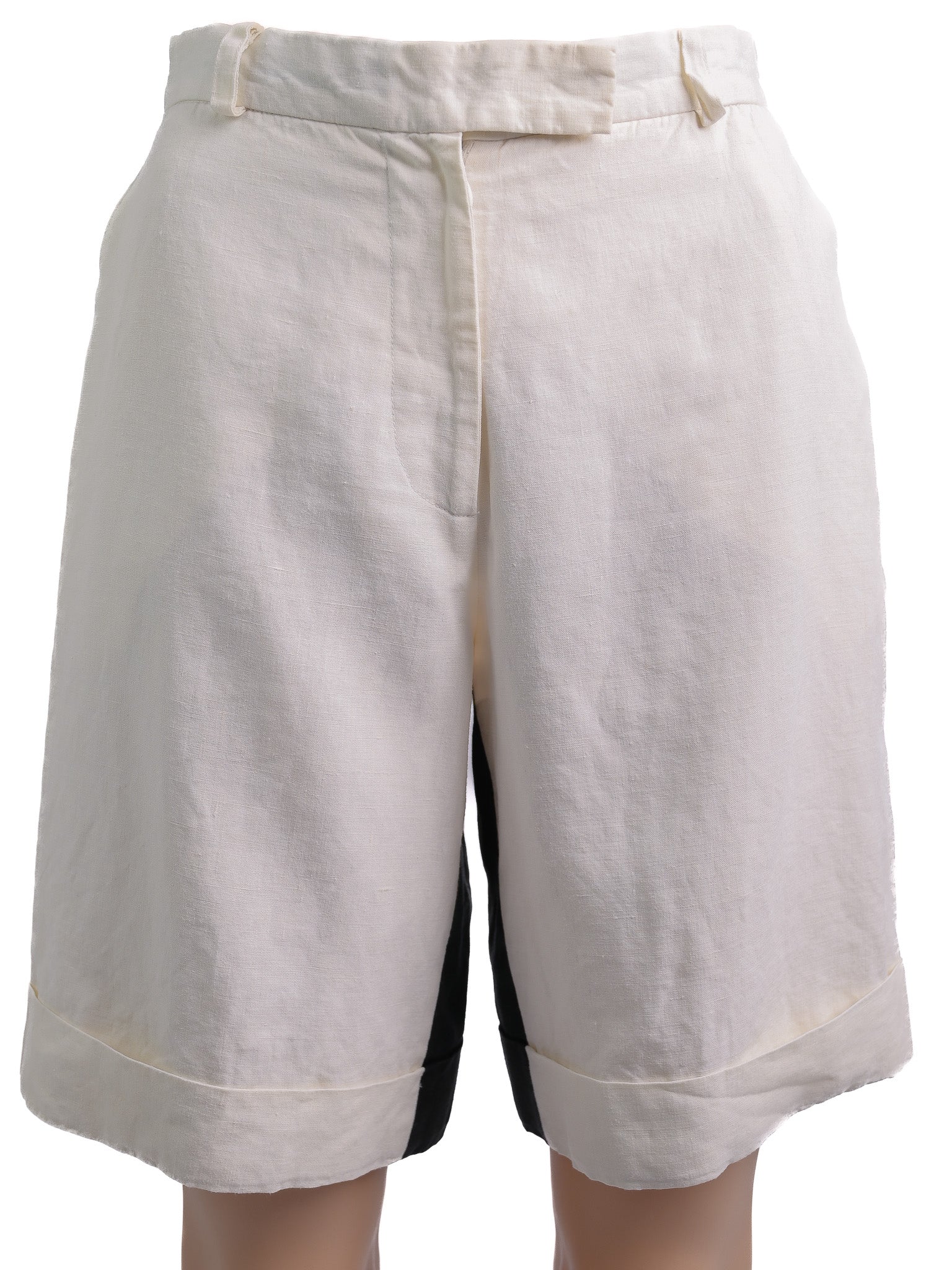GF Ferre White Polyester Shorts Size S - Excellent Condition