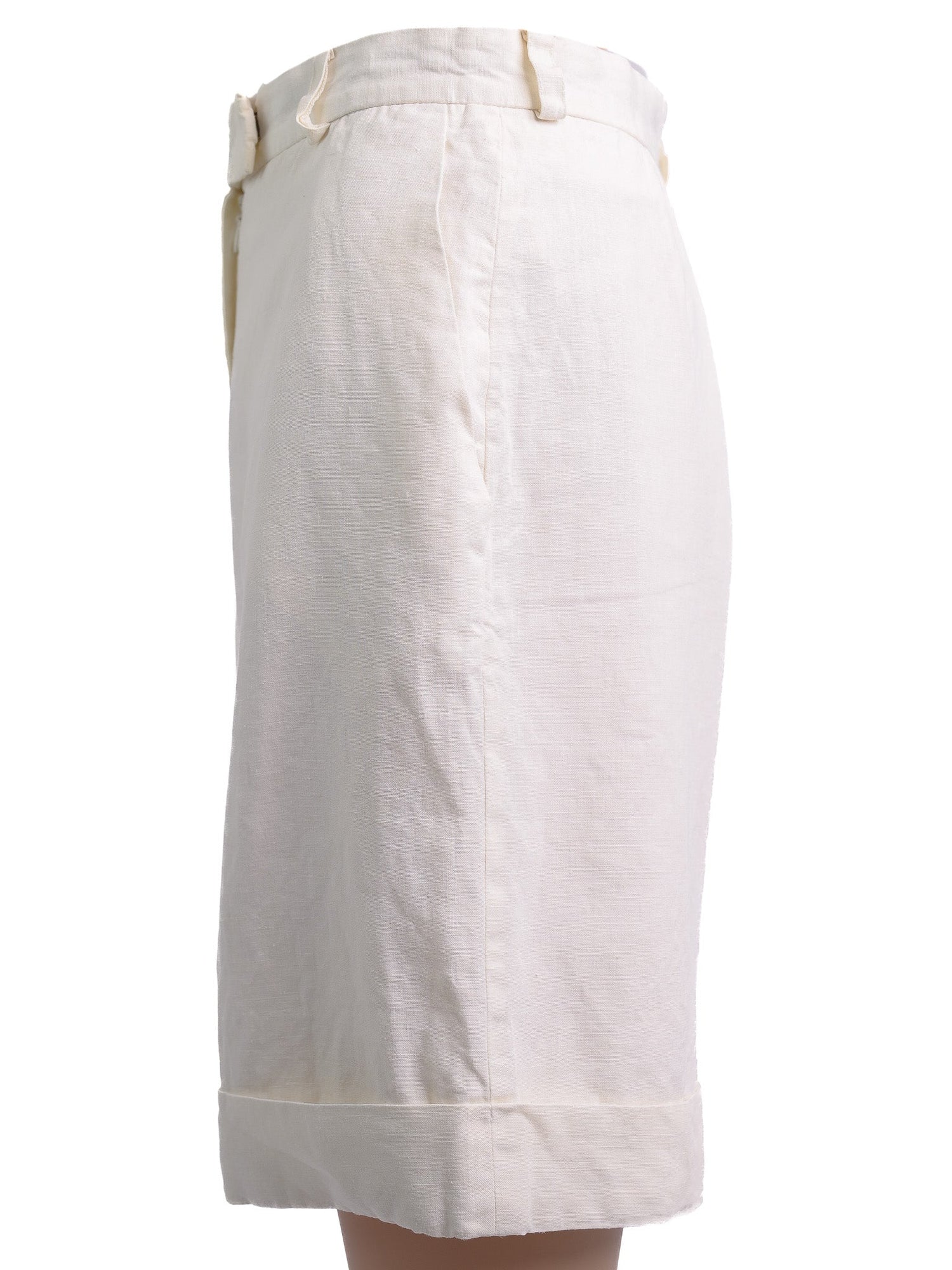 GF Ferre White Polyester Shorts Size S - Excellent Condition